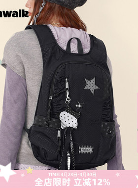 VANWALK lucky pony小众设计户外大容量双肩包女生高颜值书包背包