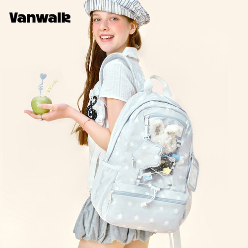 VANWALK/出走小众高颜值学生背包