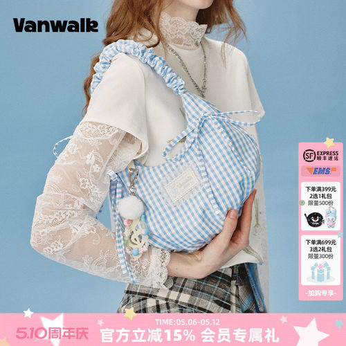 VANWALK/出走芭蕾风手提单肩包