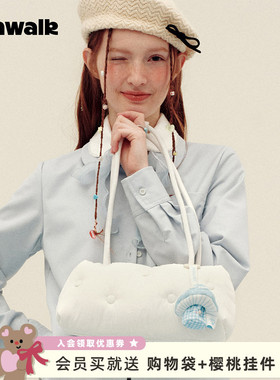 VANWALK手账屋 新款小众吐司包包女生长条法棍云朵手提单肩腋下包