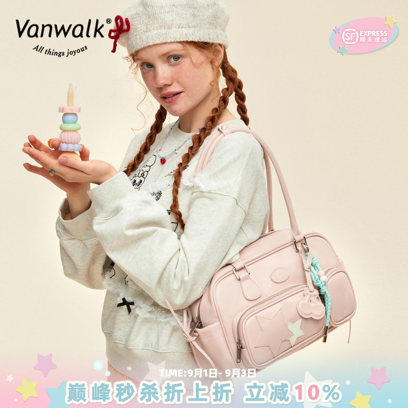 VANWALK/出走大容量手提枕头包图片