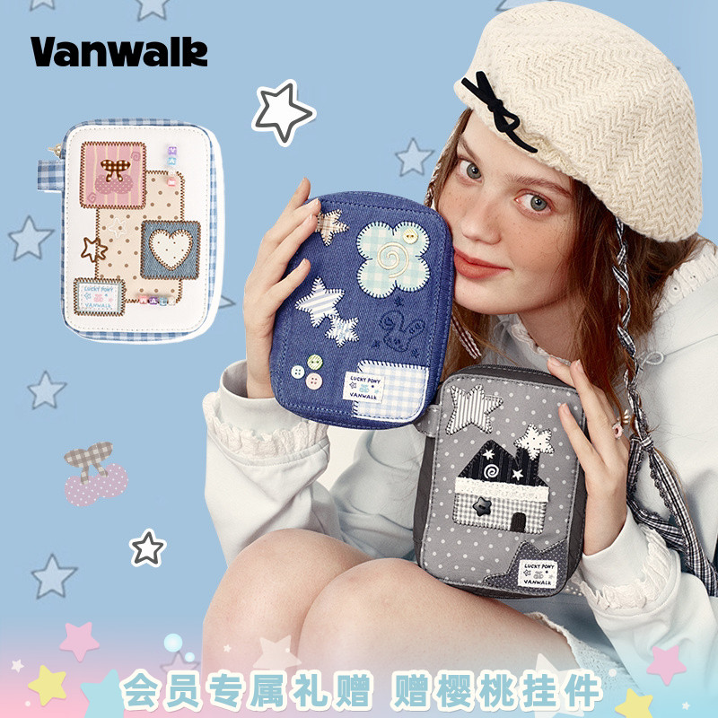 VANWALK/出走大容量多隔层证件包图片