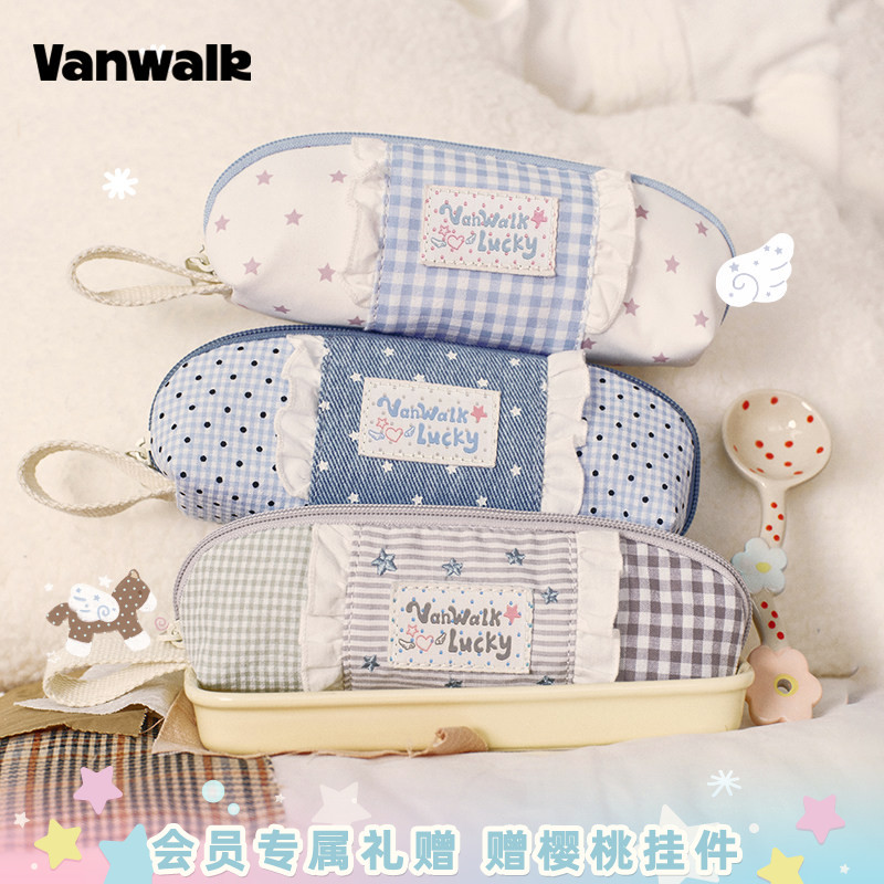 VANWALK/出走可爱学院风学生笔袋图片