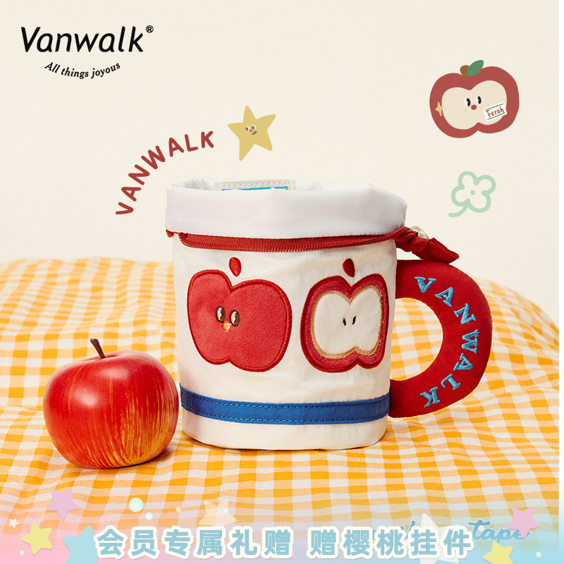 VANWALK农场系列 小众设计高颜值圆筒拉链笔袋创意水杯文具收纳袋图片