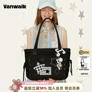 新款 VANWALK手账系列 蝴蝶结小食量日常丝带痛包大容量单肩托特包
