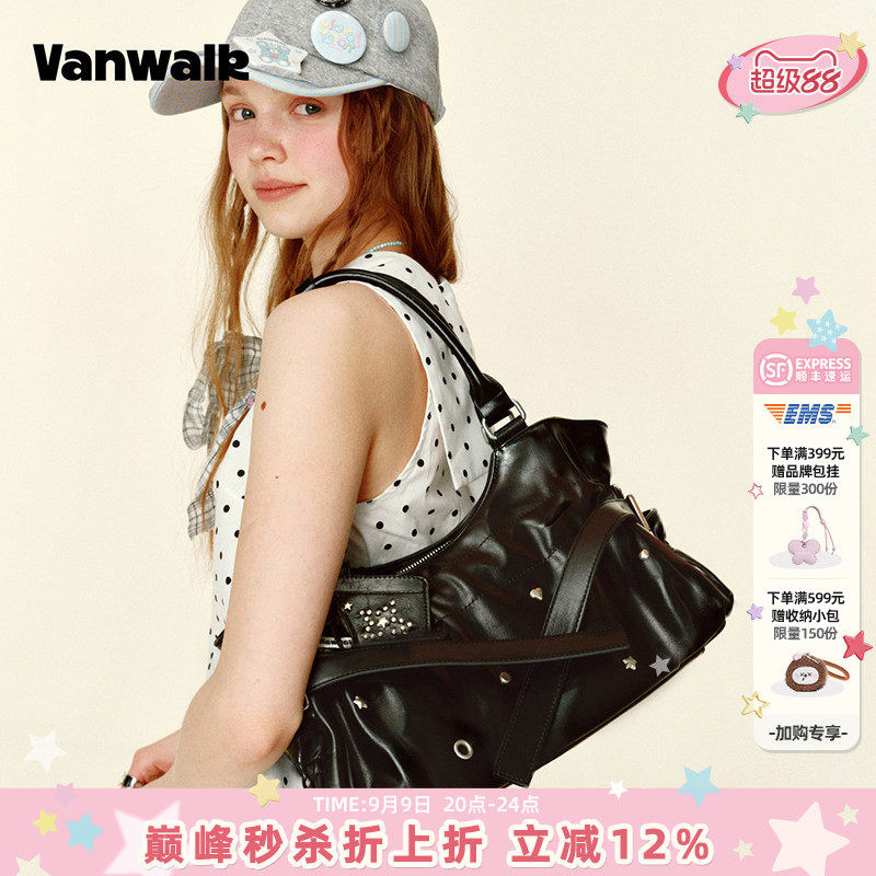 VANWALK/出走女款通勤手提托特包图片