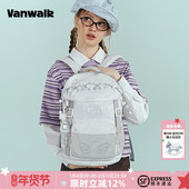 VANWALK 原创新款 大容量学生少女星星书包户外出游双肩包旅行背包