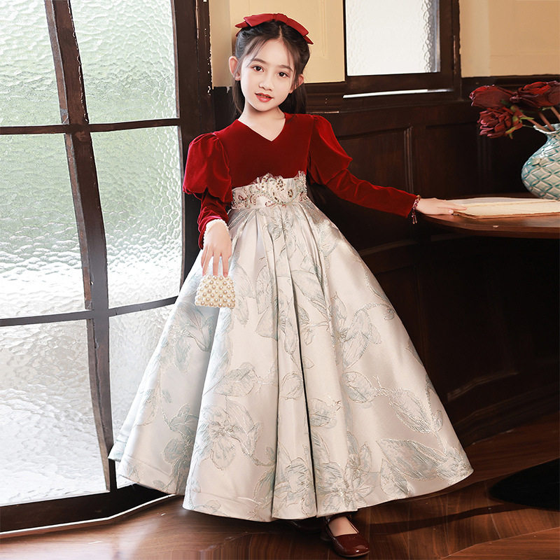 女大童大码高端礼服生日公主裙