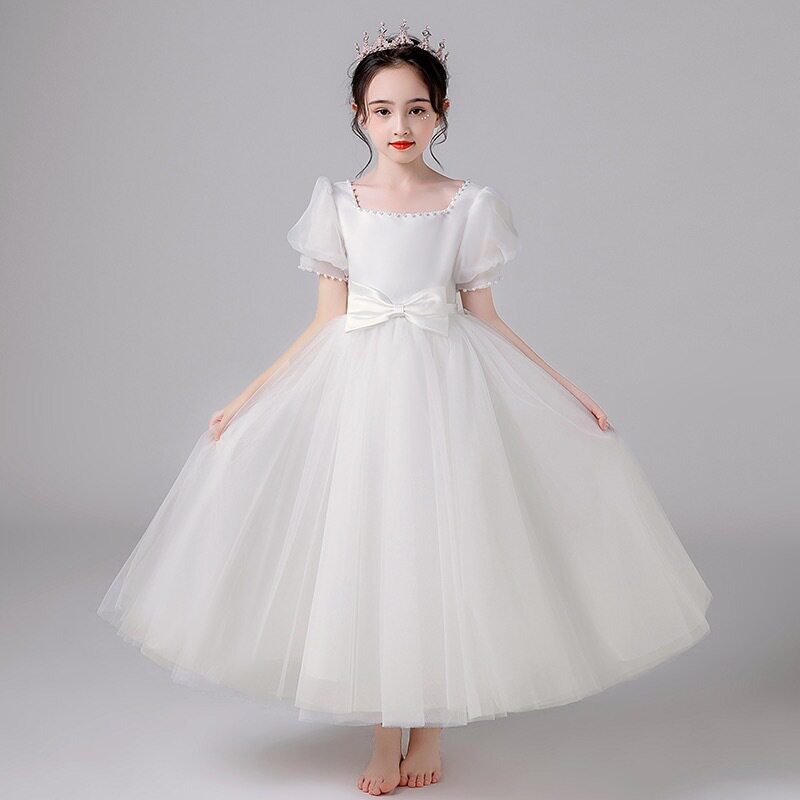 女童大码白色礼服公主裙儿童婚纱