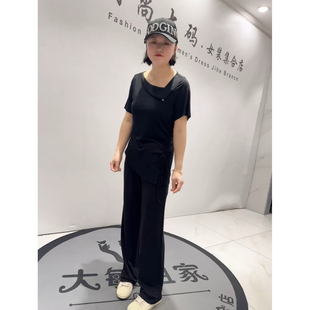 T恤小衫 3309女权贵族2026夏新款 通勤立体剪裁时装 女装 加肥加大码