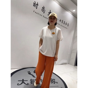 通勤立体剪裁纯棉T恤小衫 女装 加肥加大码 3697女权贵族2026夏新款