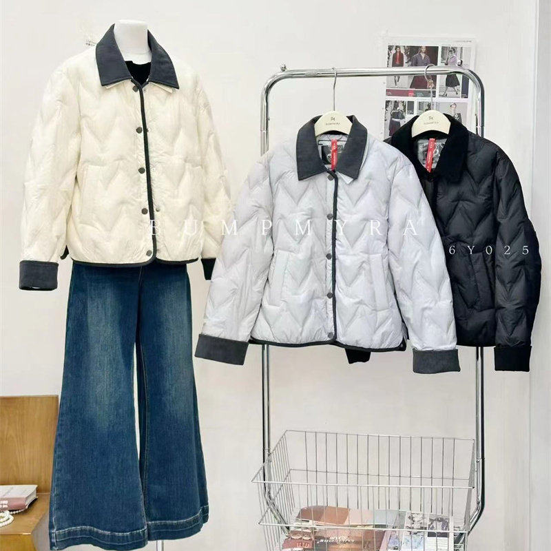 6025胖淼淼2026冬新款大码女装显瘦超轻羽绒服遮肉百搭羽绒衣时尚
