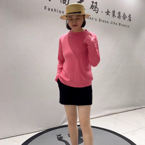 女权贵族6228秋季新款加肥加大码女装胖妹妹减龄针织烫钻毛衣毛衫