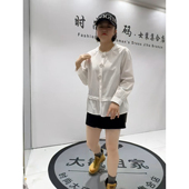 9109芮娜依莲2026春新款 衬衣 通勤立体剪裁重工衬衫 加肥加大码 女装