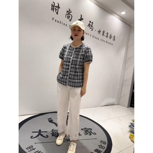 小衫 3705女权贵族2026夏新款 通勤立体剪裁纯棉开衫 女装 加肥加大码