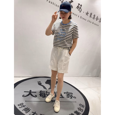 0148针丝缘子汇2026夏季新款加肥加大码女装通勤立体剪裁亚麻短裤