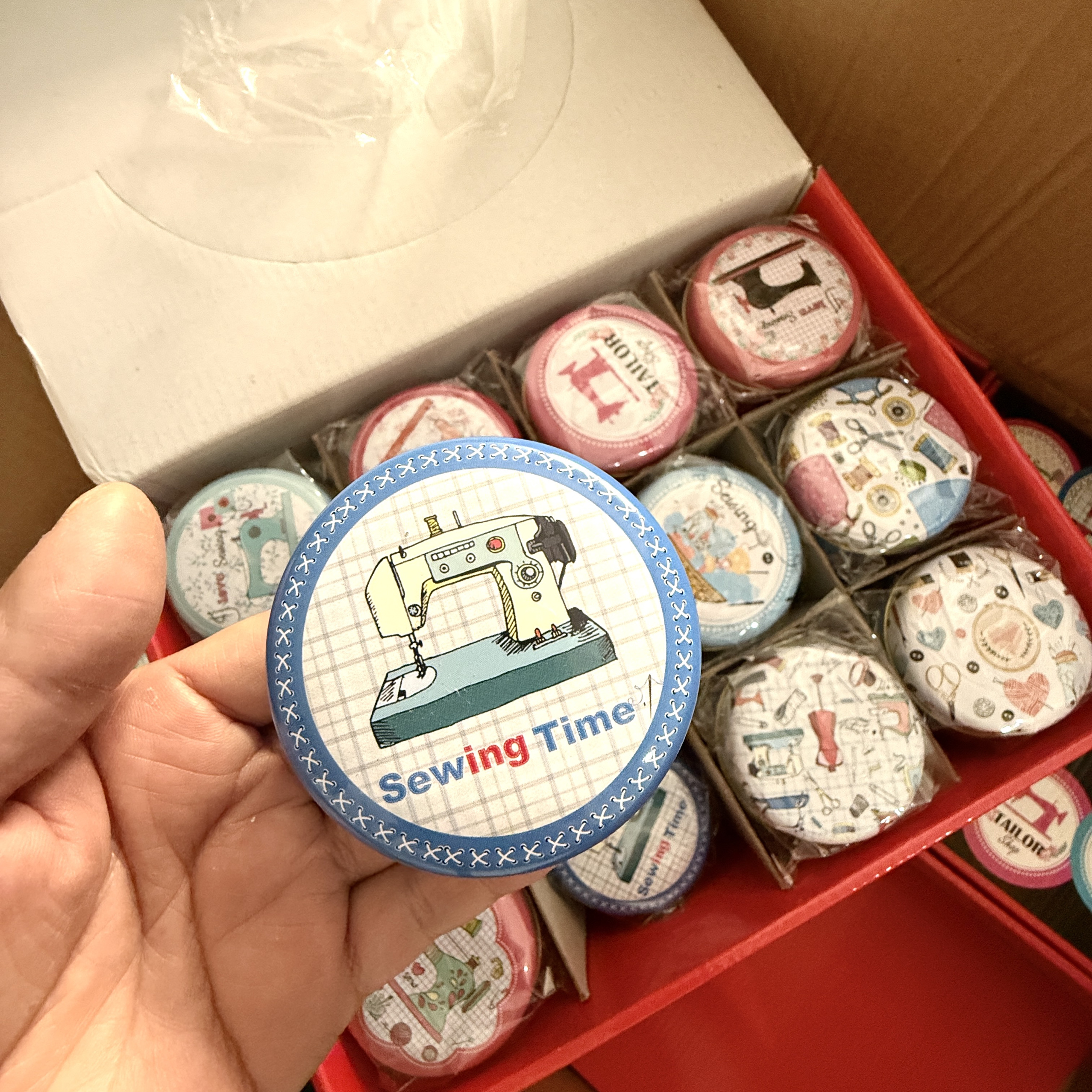 圆形小铁盒元器件小零件收纳盒