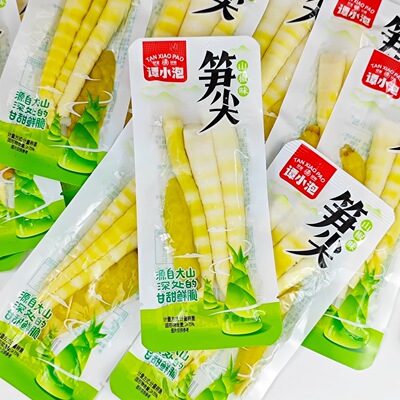 谭小泡笋尖泡椒脆笋开袋即食酸辣笋子笋尖竹笋小包装休闲零食小吃