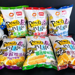 盼盼麦香鸡味块105g墨西哥鸡味卷网红休闲零食大礼包夜宵充饥整箱