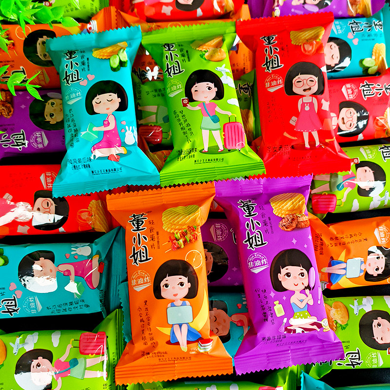 董小姐轻食薯片零食小吃独立小包非油炸休闲食品小包装礼盒大礼包