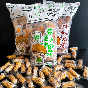 陈吉旺福麻花博士320g袋装芝麻焦糖葱香味实惠装重庆休闲网红零食