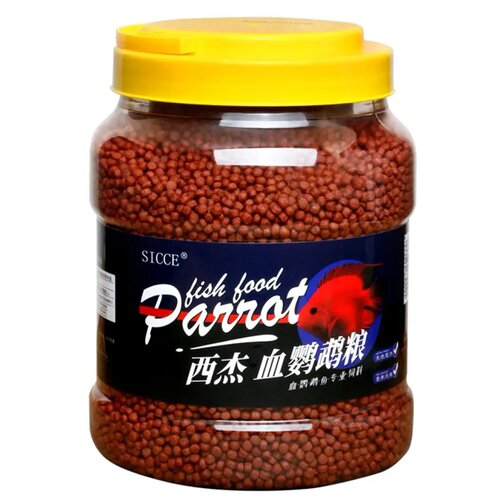SICCE 血鹦鹉鱼饲料增红增艳鱼食鹦鹉红鹦鹉鱼饲料热带鱼3000ML