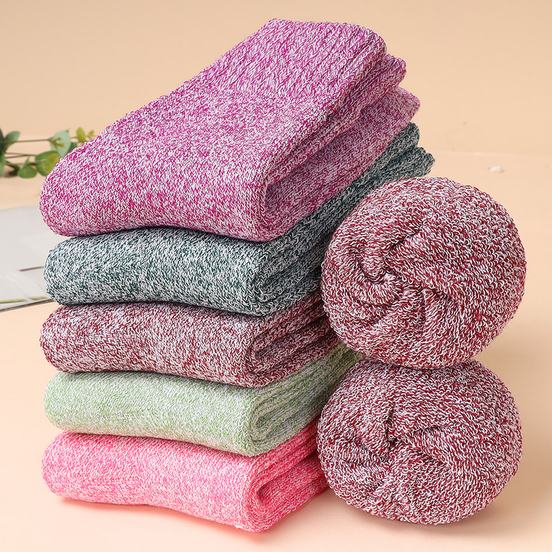 10双袜子女中筒秋冬季