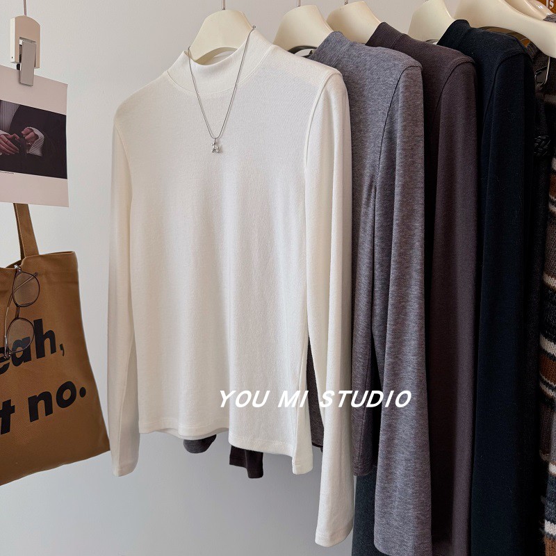 天花板内搭绵羊毛莱赛尔打底衫t