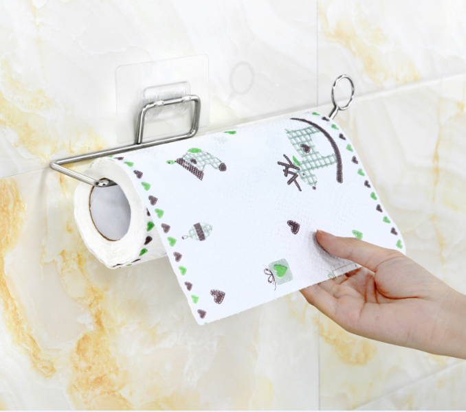 不锈钢纸巾架浴室免打孔不锈钢卷