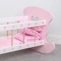 Early education baby cribs, simulated doll beds, children's role-playing, baby boys and girls playing house, rocking beds, toy furniture thumbnail 4