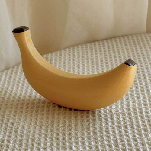 香蕉木制仿真趣味摆件Banana一根