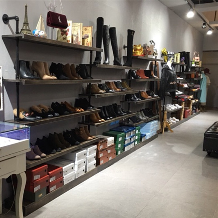 鞋店鞋架展示架复古展示架男女童鞋包货架开店装修摆鞋柜店铺鞋架