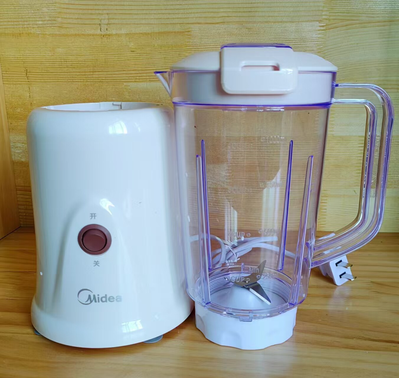 4角美的料理机MJ-BL25B3主机研磨刀杯WBL25B36搅拌刀杯座马达配件