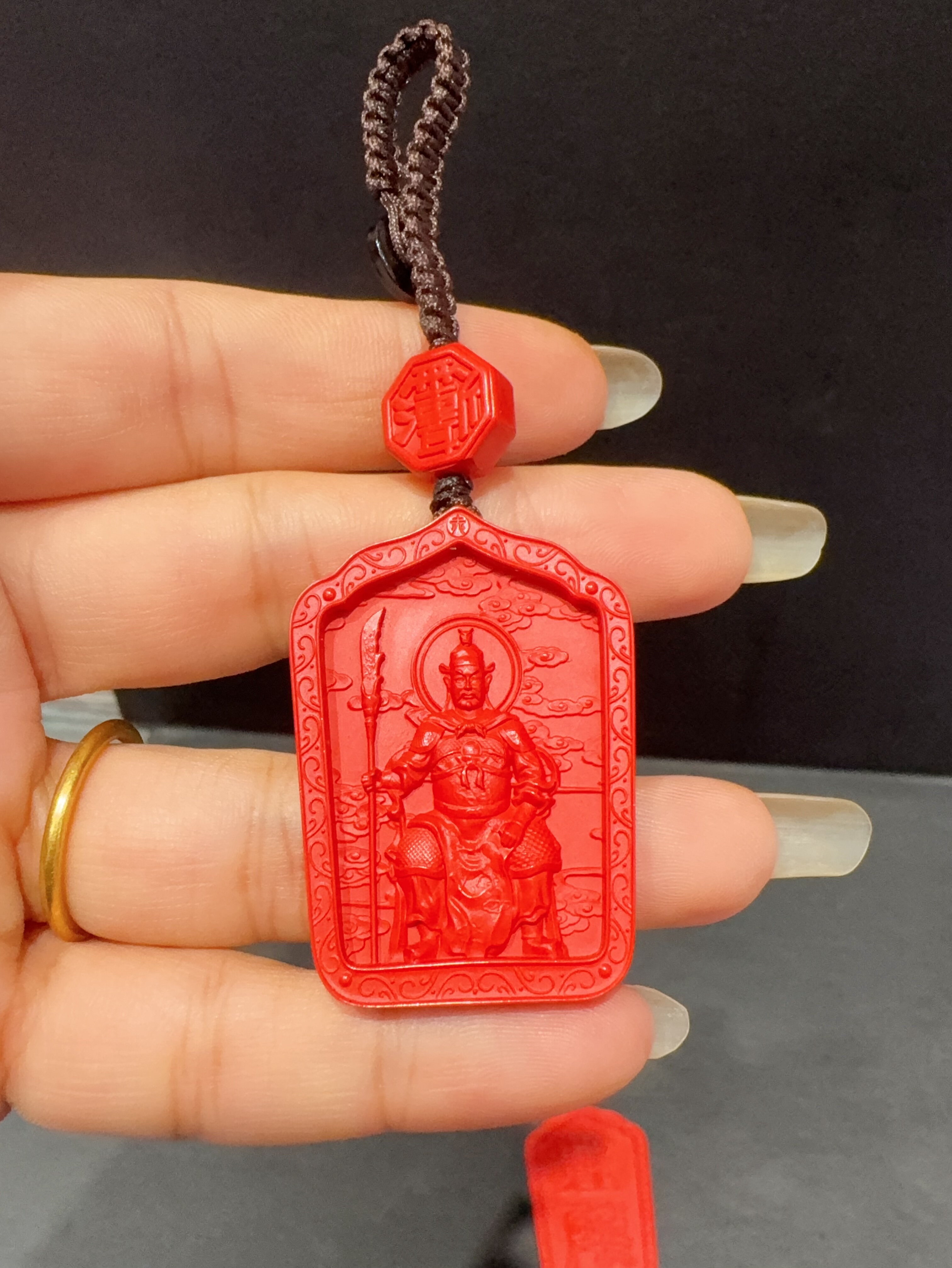 高含量朱砂2025本命吊坠吴遂将军