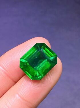 收藏级天然祖母绿裸石GRS鉴定证书vividgreen11克拉精切工绿宝石