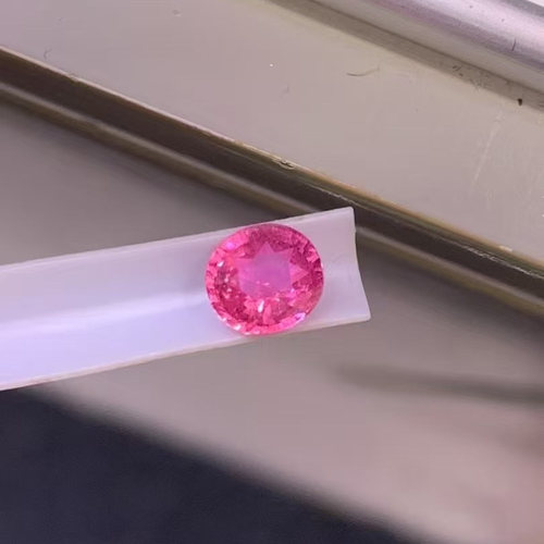 天然无烧帕帕拉恰蓝宝石莲花刚玉