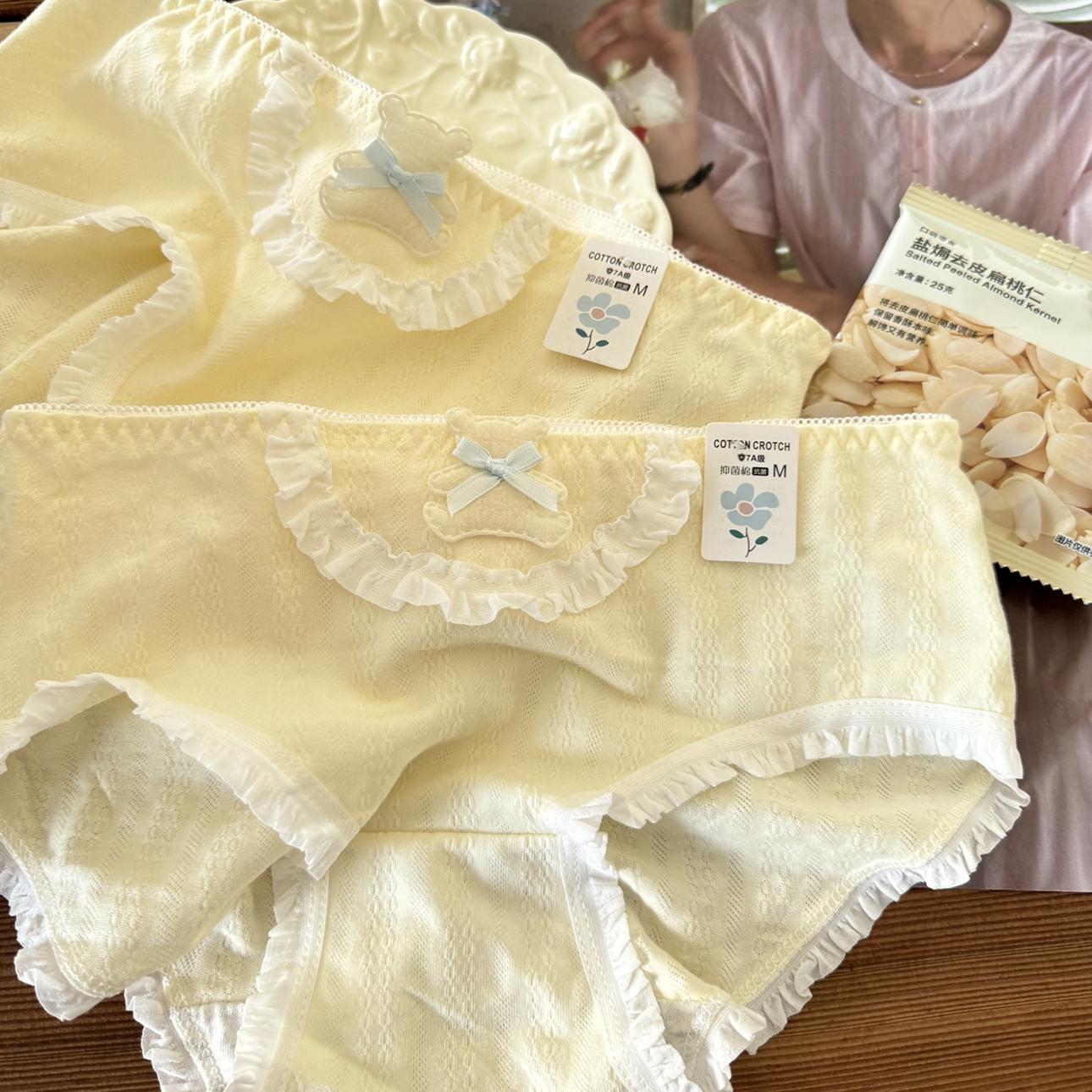 可爱小熊少女甜美透气韩版内裤