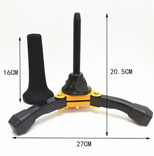 直管高音萨克斯架长笛架萨克斯黑管单簧管便携式 折叠支架展示架子
