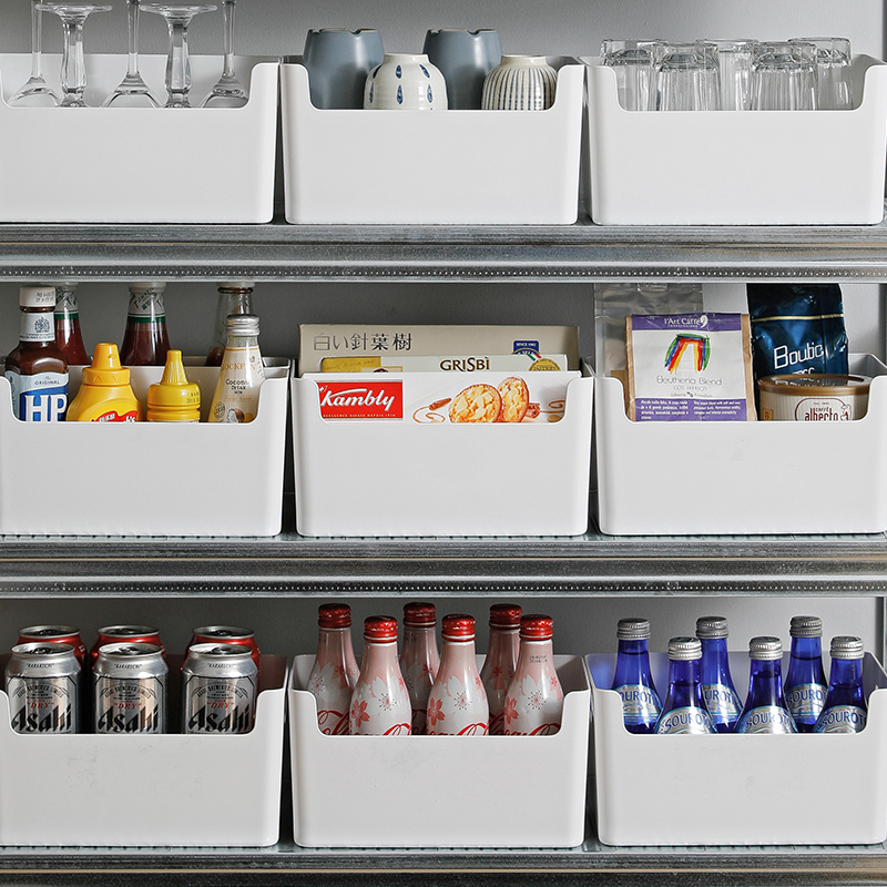 带盖塑料杂物桌面收纳盒