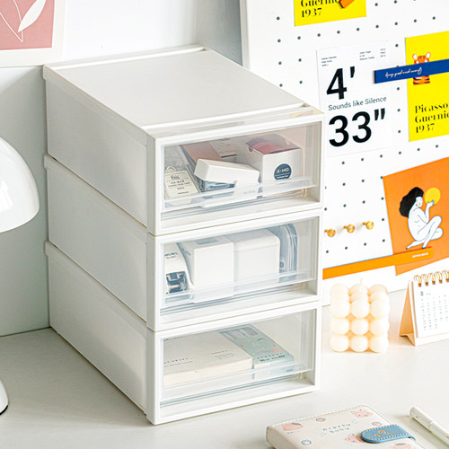 抽屉式桌面收纳盒办公学生整理盒