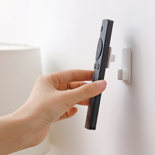 免打孔墙上置物架空调线板黏贴式