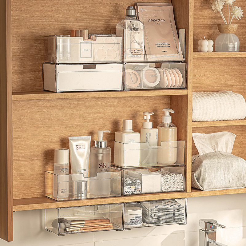 镜柜抽屉式收纳盒可壁挂多规格