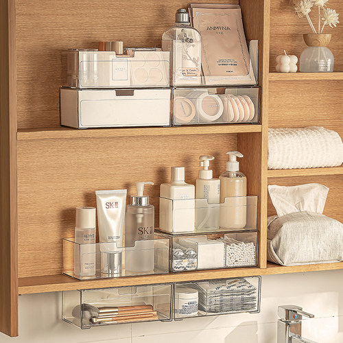 镜柜抽屉式收纳盒可壁挂多规格