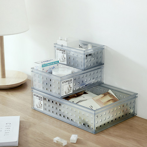 日式简约桌面收纳筐亚