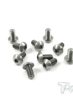 T WORKS 钛合金M3半圆 蘑菇头螺丝 偷轻 耐腐蚀 高精度螺丝 单颗