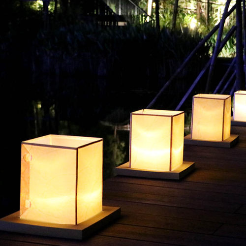 方形河灯中秋节祈福公园DIY