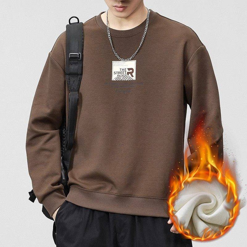 Yishion以纯官方时尚正品秋圆领内搭卫衣男士加绒加厚打底卫衣新,男装,卫衣,淘宝优惠券,粉丝福利购,淘宝优惠卷