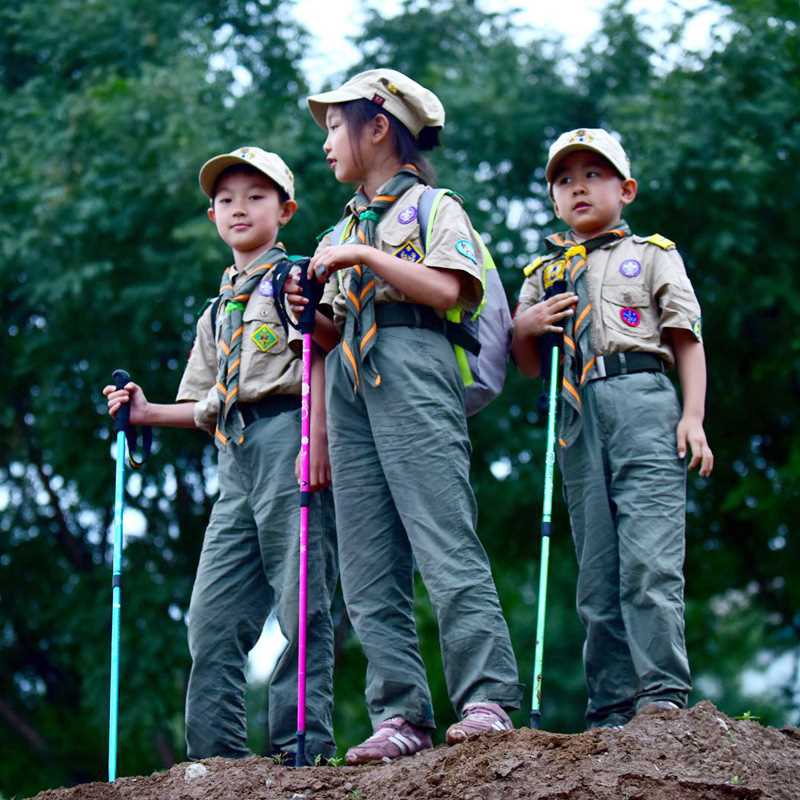 登山杖 儿童手杖户外装备多功能徒步爬山拐杖轻便行山杖伸缩拐棍