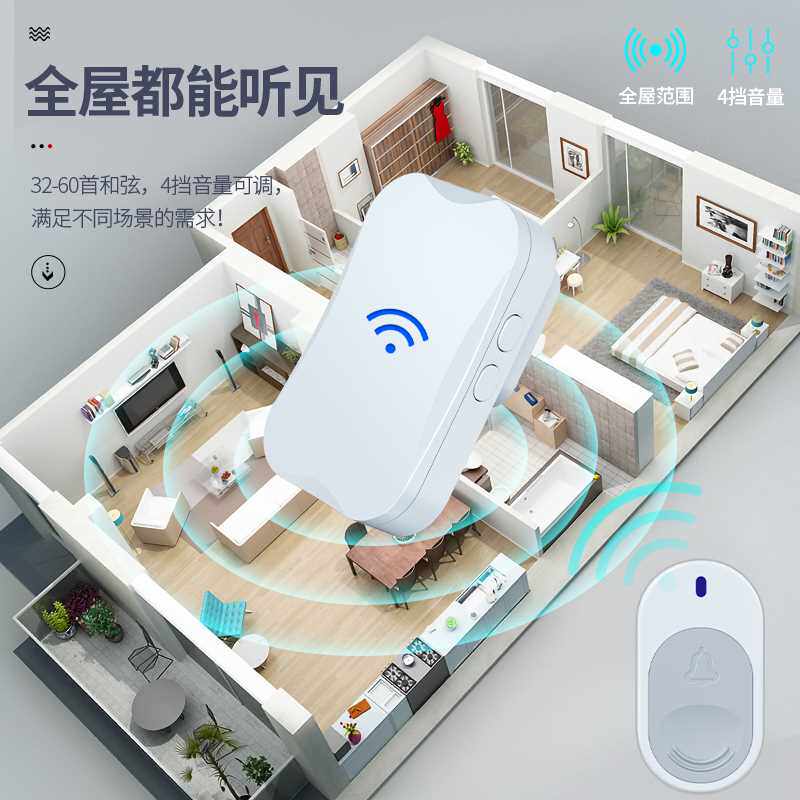 老人病人养老院紧急呼叫铃器床头叫铃呼救器铃家用呼唤器一键报警