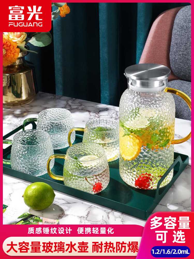 富光冷水壶玻璃水壶家用茶壶耐热高温大容量凉白开水杯套装凉水壶属于什么档次？